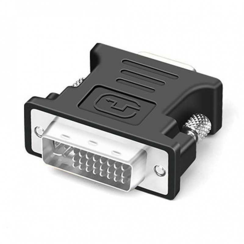 Factory wholesale DVI24 5 revolution VGA female adapter dvi to vga TV computer monitor adapter