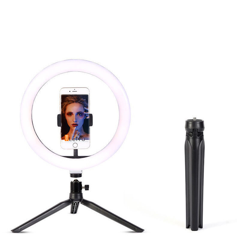 New Model 10inch Fill Light 26cm Mobile Phone Live Streaming Led Ring Light Beauty Light for Streamers Cross-Border Export