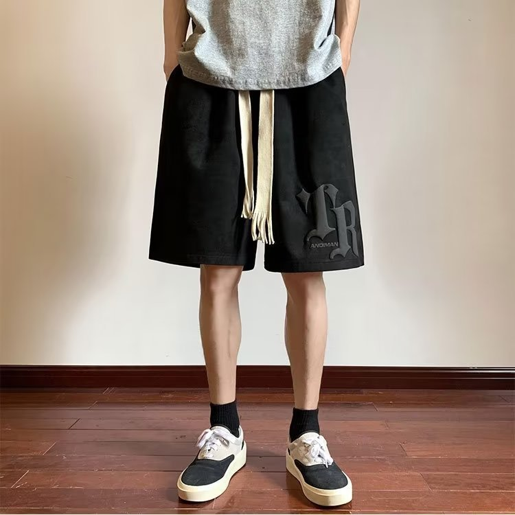 Graffiti Youth Casual Shorts Men's Summer American Style High Street Loose All-match Basketball Sports Pants All-match Casual Mid-length Pants