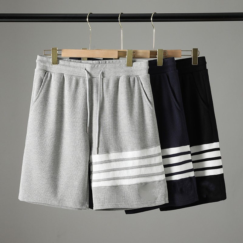Factory four bar shorts men's summer new waffle fashion men's sports leisure pants men's wholesale